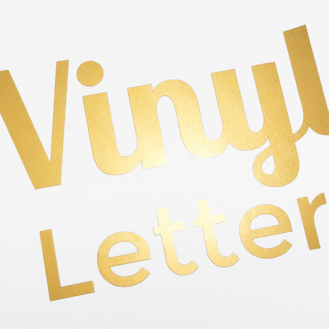 Vinyl lettering & logos